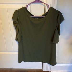 Ruffle sleeves blouse! Love this color but have never had anywhere to wear this